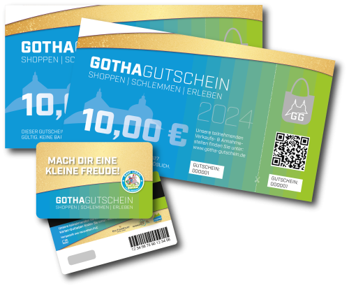 Gotha Gutschein classic & digitale Magnetstreifenkarte